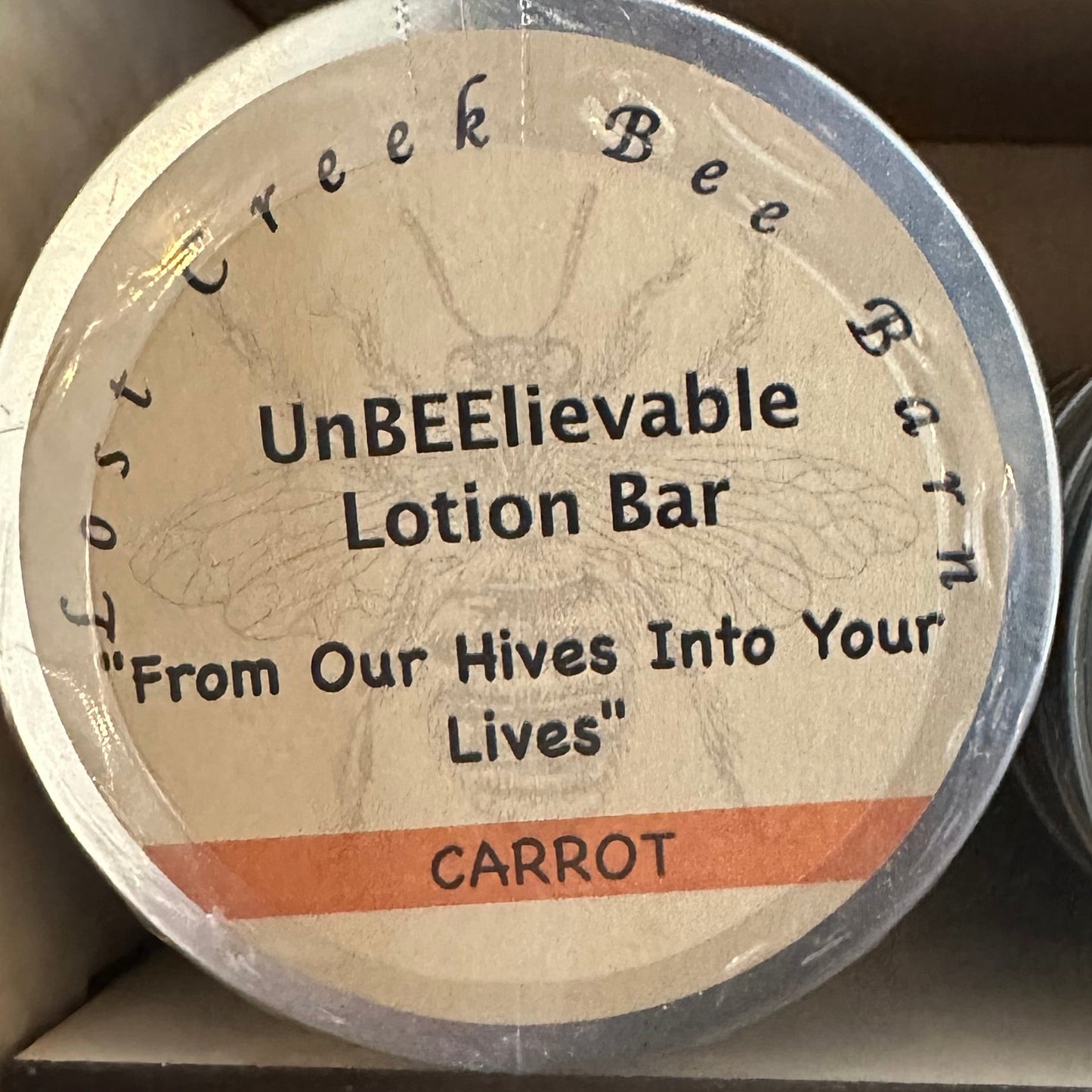 UnBEElievable Carrot Lotion Bar